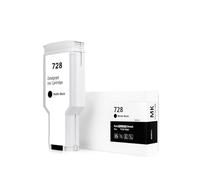 Cartucho de Tinta for 728, Compatible con HP DesignJet T830 T730, Cartucho de Tinta DesignJet Completo F9J67A F9J66A F9J65A(300ml MBK)