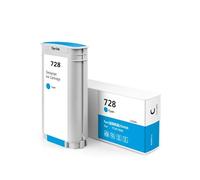 Cartucho de Tinta for 728, Compatible con HP DesignJet T830 T730, Cartucho de Tinta DesignJet Completo F9J67A F9J66A F9J65A(130ml Cyan)