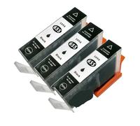 Cartucho de Tinta for HP 655 3525 4615 4625 5525 6520 6525 6625 CZ109AE CZ110AE CZ111AE CA112AE(3pk - Black)