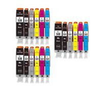 Cartucho de Tinta for Impresora C-ANN 530XL 531 PGI-530 CLI-531 PGI530 CLI531 Compatible con Impresora P-IXA TS8750 TS8751(3 Set 18PCS)