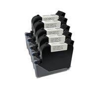 Cartucho De Tinta For Impresora De Inyección De Tinta Portátil En Línea 1309S De 25,4 Mm, Tinta Negra Solvente Resistente Al Agua Y De Secado Rápido. Secado rápido para etiquetado y codificación(5PCS)