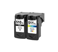Cartucho de tinta for impresora PG510 CL 511 Compatible con Canon MP230 MP250 MP280 MP2510 MP480 MP492 MP495 IP2700 IP2702 MX320 MX330 MX3510 accesorios de impresora(Black Color)