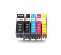 Cartucho de Tinta for Impresora PIXMA TS8750 TS8751 PGI-530 CLI-531 Color Negro(5Color-1set)
