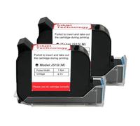 Cartucho de tinta for impresora portátil de 12,7mm, 1-10 Uds., solvente ecológico de secado rápido, cartucho de tinta negra for impresora de inyección de tinta térmica de 600DPI para texto, código de