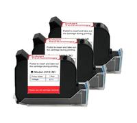Cartucho de tinta for impresora portátil de 12,7mm, 1-10 Uds., solvente ecológico de secado rápido, cartucho de tinta negra for impresora de inyección de tinta térmica de 600DPI para texto, código de