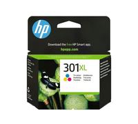 Cartucho de tinta HP 301XL Tricolor de alta capacidad