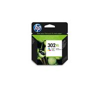 Cartucho de tinta HP 302XL tricolor a base de colorante de alto rendimiento para Deskjet y Envy