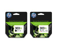 Cartucho de tinta HP 303XL, 3YN10AE, original, color negro/3color, 12/10 ml (blanco y negro/color), 600/415 páginas (2 unidades), recibirás 1 paquete de 2 unidades.