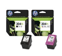 Cartucho de tinta HP 304XL de alta capacidad negro (N9K08AE) y 304XL de alta capacidad de color (N9K07AE) multipack