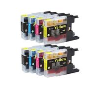 Cartucho de Tinta LC1220/LC1240 Compatible con impresoras Brother MFC-J430W, J5910DW, J625DW, J6510DW, J6710DW, J825DW; DCP-J725DW, J925DW.(2Set)