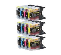 Cartucho de Tinta LC1220/LC1240 Compatible con impresoras Brother MFC-J430W, J5910DW, J625DW, J6510DW, J6710DW, J825DW; DCP-J725DW, J925DW.(3Set)