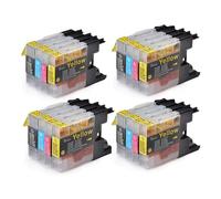 Cartucho de Tinta LC1220 LC1240 LC1280 LC73 LC75 LC12 for B-Rother MFC J430W J825DW J5910DW J625DW J6510DW J6710DW J6910DW(4 Set)