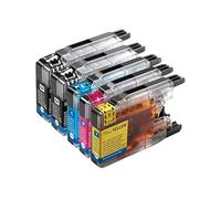 Cartucho de Tinta LC1240 LC1220 XL Compatible con Brother, for Impresora de inyección de Tinta MFC-J430W J5910 MFC-J625 J6510DW MFC-J6710DW J925DW(5pcs (1set-1black))