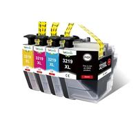 Cartucho de Tinta LC3219 Compatible con Modelos MFC-J5330DW J5335DW J5730DW J5930DW J6530DW J6935DW LC3217 LC3219XL(4PCS)