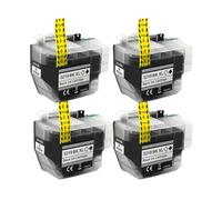 Cartucho de Tinta LC3219XL, Compatible con Brother, MFC J5730DW J6930DW | Cartucho de tinta dye para serie LC3219 LC3217, BK 65 ml y C M Y 20 ml(4PCS Black)