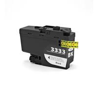 Cartucho de Tinta LC3333 con Chip Compatible con Suministros de Impresora DCP-J1100DW MFC-J1300 Tinta pigmentada para Impresora a Color LC3333XL 3333(Black)