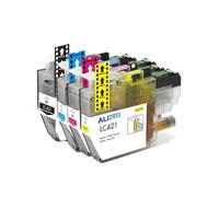 Cartucho de Tinta LC421XL LC 421 Compatible con Brother DCP-J1050DW, DCP-J1140DW, DCP-J1800DW y MFC-J1010DW.(4pcs (1 Set))