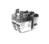 Cartucho de Tinta LC421XL LC 421 Compatible con Brother DCP-J1050DW, DCP-J1140DW, DCP-J1800DW y MFC-J1010DW.(2pcs Black)