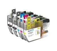 Cartucho de Tinta LC421XL LC 421 Compatible con Brother DCP-J1050DW, DCP-J1140DW, DCP-J1800DW y MFC-J1010DW.(5pcs)