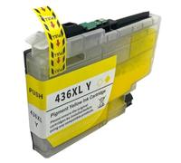 Cartucho de Tinta LC436 LC436XL Compatible con Brother MFC-J4340DW MFC-J4440DW J4540DW J5855DW J5955DW J6555DW J6955DW J6957DW(Y 1PC)