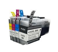 Cartucho de Tinta LC436 LC436XL Compatible con Brother MFC-J4340DW MFC-J4440DW J4540DW J5855DW J5955DW J6555DW J6955DW J6957DW(1SET(KCMY))