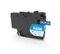 Cartucho De Tinta LC436XL, Impresoras Compatible con Brother MFC-J4340DW, J4440DW, J4540DW, J5855DW, J5955DW, J6555DW, J6955DW Y J6957DW.(LC436XL 1PCS C)