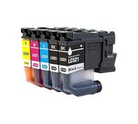 Cartucho de Tinta LC521 Compatible con Brother DCP-J1260W J1310DW