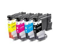 Cartucho de Tinta LC521 LC-521, Compatible con Impresora Brother DCP-J11260W J1310DW J1313DW J1360DW J1460DW, 4 Colores(1SET BK C M Y)