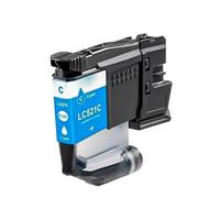 Cartucho de Tinta LC521 LC-521, Compatible con Impresora Brother DCP-J11260W J1310DW J1313DW J1360DW J1460DW, 4 Colores(1PC Cyan)
