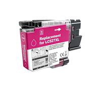 Cartucho de Tinta LC527 LC-527 LC527XL LC-527XL Compatible con Brother, reemplazo de Impresora MFC-J4350DW MFC-J4550DW(1PC Magenta(LC527XL))