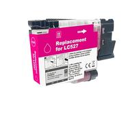 Cartucho de Tinta LC527 LC527XL LC-527XL LC-527, Compatible con Brother LC527 LC527XL for Cartucho de Tinta de Impresora MFC-J4350DW MFC-J4550DW(1PC LC527 Magenta)