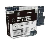 Cartucho de Tinta LC528 LC-528, Compatible con Brother, MFC-J6760DW | J6960DW, J6975DW, J6977DW, J6760, J6960, J6975, J6977; BK 6000 paginas, CMY 5000 paginas(LC528 K)