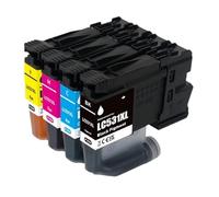 Cartucho de Tinta LC531XL LC531, Compatible con Impresora Brother DCP-J1260W/DCP-J1310DW/DCP-J1360DW de Alta Capacidad(1SET BK C M Y)