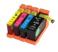 Cartucho de Tinta LM100, LM100XL, LM108 y LM105 Compatible con impresoras Lexmark PRO205/209/705/707/709/805/901/905/208/708/808/908/S301(1 Set(4pcs))