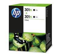 Cartucho de tinta Nº 301 XL negro HP D8J45AE, 2 unidades.