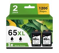 Cartucho de Tinta Negra 65XL de Repuesto para HP Ink 65 HP65 XL HP65XL para DeskJet 3755 3700 3752 3772 3720 3723 2600 2621 2622 2652 2655 Envy 5055 5000 5055 2 501 4 impresoras 5010 AMP 100 120 130