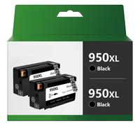 Cartucho de tinta negro de alto rendimiento compatible 950XL950XL para impresoras HP OfficeJet Pro251dw276dw8100 8600 8610 8625 8630 (Negro, paquete