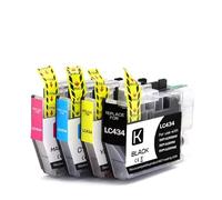 Cartucho de Tinta Oceanía LC434 LC434XL for impresoras Brother DCP-J1200DW, J1200W y J1200WE.(LC434-1set)