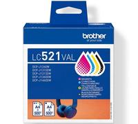 Cartucho de Tinta Original Brother LC-521VAL Multipack/ Cian/ Magenta/ Amarillo/ Negro