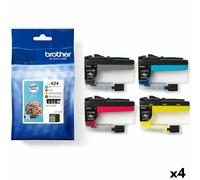 Cartucho de Tinta Original Brother LC424 Amarillo (4 Unidades)