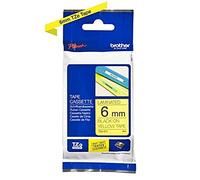 Cartucho de Tinta Original Brother TZE611 Amarillo Negro/Amarillo