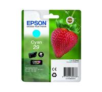 Cartucho de tinta original EPSON, 29, Fresa 3,2 ml, Cian,, C13T29824022, T2982