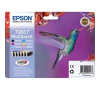 Cartucho de Tinta Original Epson Hummingbird T0807 Pack 6 Unidades