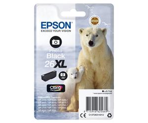 Cartucho de Tinta Original Epson Polar Bear 26XL XL Negro Foto