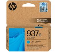 HP 937e EvoMore Cian 4S6W6NE, Cartucho de Tinta Original Compatible con Impresoras OfficeJet 9110, 9120, 9130, 9720 e 9730