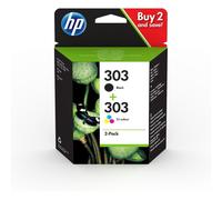 HP Paquete de 2 cartuchos de tinta Original 303 negro/tricolor