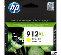 Cartucho de Tinta Original HP 912XL Amarillo (60 unidades)