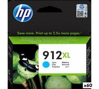 Cartucho de Tinta Original HP 912XL Cian (60 unidades)