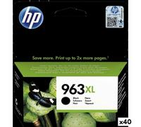 Cartucho de Tinta Original HP Officejet Pro All-in-One 9010,9012,9014,9015,9016,9019,9020,9022,9025 - Nº 963XL Negro (40 unidade