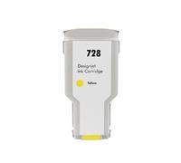 Cartucho De Tinta Para 728. Compatible Con HP DesignJet T830 T730 Impresora F9J67A F9J66A F9J65A(300ml Yellow)